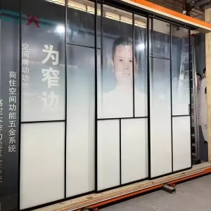 Black Frame Sliding Glass Door Slim Frame Automatic Sliding Glass Door Narrow Frame Glass Sliding Door