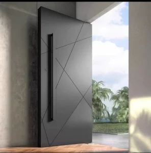 Black Multilock Cast Aluminum Bulletproof Security Door for Villa Exterior