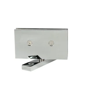 Brass 360-Degree Rotating Frameless Shower Hinge for Hotels and Apartments