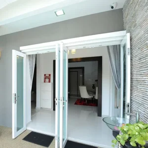Broken Bridge Aluminum Alloy Courtyard Gates and Opening Villa Entrance Doors Manufacturer