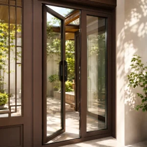 Broken Bridge Aluminum Alloy Entrance Door for Villas and Apartments, Thermal and Sound Insulation, Windproof, Waterproof
