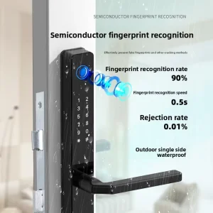 Broken-Bridge Aluminum Alloy Fingerprint Password Lock RF-D22 Sliding Door Narrow-Frame