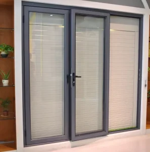Broken Bridge Aluminum Alloy Side-Hung Door with Sound and Heat Insulation for Balcony or Entrance