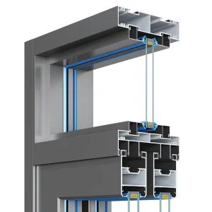 Broken Bridge Aluminum Alloy Sliding Door Profiles for Villa and School Windows and Doors