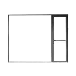 Broken-Bridge Aluminum Casement Door and Window, Double-Layer Tempered Glass, Soundproof, Thermal Insulation, Bathroom