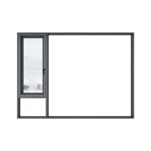 Broken Bridge Aluminum Doors and Balcony Glass System Casement Windows Alloy Floor-to-Ceiling Doors for Villa Guest Rooms