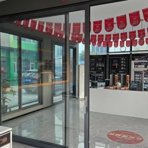Broken Bridge Aluminum System Soundproof Sliding Windows and Balcony Floor Sliding Door for Bedroom Use