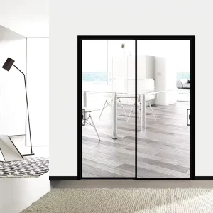 Broken-Bridge Aluminum Thermal-Insulation Panoramic Glass Sliding Doors for Living Room or Balcony