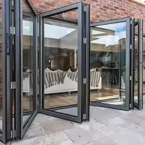 Broken Bridge Heavy-duty Folding Glass Door for Shops Car Wash Rooms Balconies and Courtyards