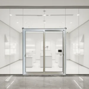 Broken Bridge Insulated Aluminum Frame Double Glazing Tempered Glass Sliding Door for Commercial Use