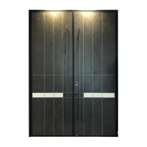 Bulletproof Stainless Steel and Cast Aluminium Security Door for Outdoor Manual Fire Prevention