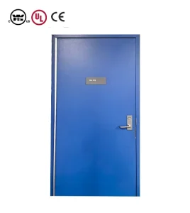 CE Certified 1-3 Hour Fire Rated Modern Steel Door with Panic Bar for Commercial Buildings Emergency Exits Factory Direct