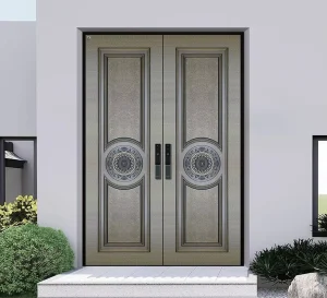 CE Certified Cast Aluminum Waterproof Entry Door for Villa Apartment Hotel Main Entrance