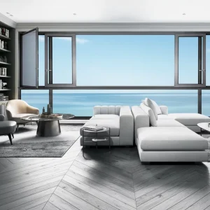 CE Certified Side Compression Sliding Window Hurricane Impact Resistant