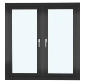 CE Certified Slim Narrow Aluminum Alloy Casement Window Hurricane Proof Sound Insulated Tilt Turn Energy Star