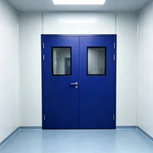 CE Certified Steel Door with Fireproof, Soundproof and Airtight Design for Lab Cleanroom and Workshop