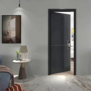 CE ISO Certified Fire Bullet Blast Proof Solid Wood Ecological Door with Heat Transfer Finish for Villa Hotel Hospital School