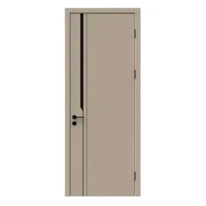 CE ISO Modern Solid Wood Ecological Door with Heat Transfer Finish for Villa Hotel Hospital