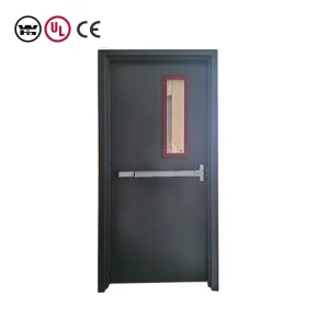 Customized Stainless Steel Fire-Resistant Security Exit Door for Commercial Buildings