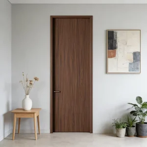 CPL Paint-Free Solid Wood Composite Interior Door Lacquered Bedroom Door Soundproof Side-Opening
