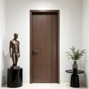 Carbon Crystal Composite Solid Wood Interior Door for Hospital and Apartment Use