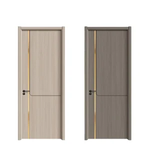 Carbon Crystal Wood Composite Door Eco-Friendly Paint-Free for Modern Indoor Residential Commercial Bedroom Kitchen Nylon