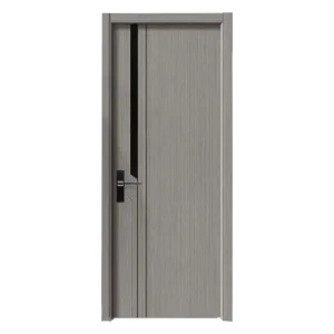 Carbon Crystal Wood Door Honeycomb Paper Filled Custom One Piece Interior Door Set