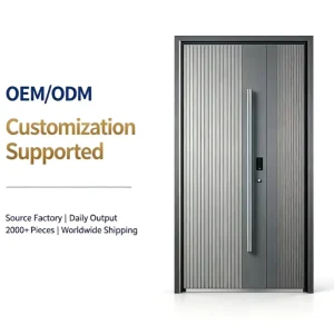 Carved Aluminum Entrance Security Door Anti-Theft Front Entry Door Source Factory OEM ODM Customization Supported