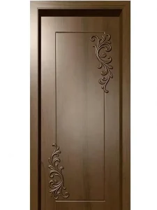 Carved European Style Solid Wood Interior Door, Waterproof Finish, for Apartments
