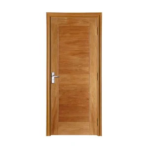 Carved Single Flush Wood Interior Door for Indoor Rooms, Kerala Style