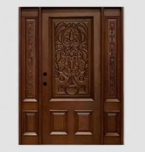 Carved Solid Wood Entrance Door