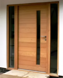 Carved Solid Wood Pivot Entrance Door for Villas, Apartments, Malls, and Schools
