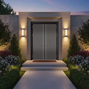 Cast Aluminum Anti-Corrosion Door for Villa Entrances