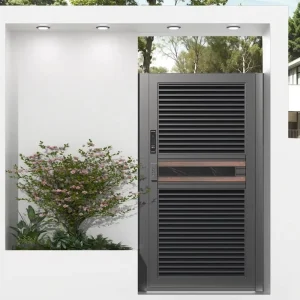Cast Aluminum Automatic Opening Anti-Theft Door, Waterproof Farmhouse Villa Exterior Gate