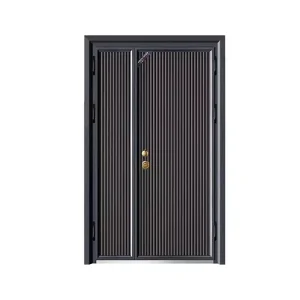 Cast Aluminum Bulletproof Entry Door with Polymer Panel Swing Security Door for Home Villa Apartment and Office