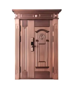 Cast Aluminum Carved Exterior Door for House Villa