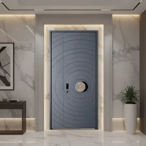 Cast Aluminum Door High-End Fireproof Entrance Door