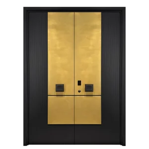 Cast Aluminum Door with Sound Insulation and Anti-Theft Security