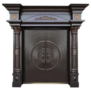 Cast Aluminum Doors with High Security and Sound Insulation for Residential and Commercial Use
