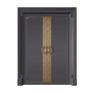 Cast Aluminum Double Door Charcoal Gray Waterproof Anti-Rust Heavy Duty DDN-8001 China Factory