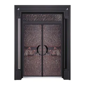 Cast Aluminum Entrance Security Door, Modern Design
