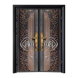 Cast Aluminum Entry Door High-Security Anti-Burglary Exterior Front Door
