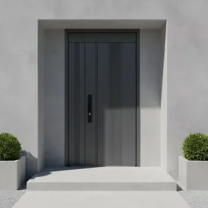 Cast Aluminum Entry Door Peephole Villa Hotel Exterior