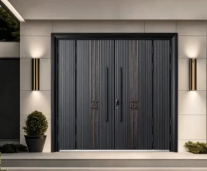 Cast Aluminum Explosion-Proof Door with Bulletproof Steel Plate Sound and Heat Insulation for Villa Mansion