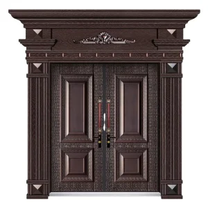 Cast Aluminum Exterior Metal Entrance Door