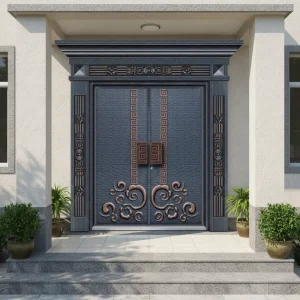 Cast Aluminum Fireproof Entrance Door