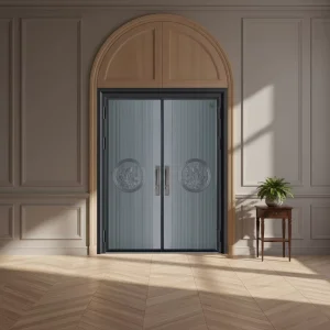 Cast Aluminum Fireproof Entrance Door
