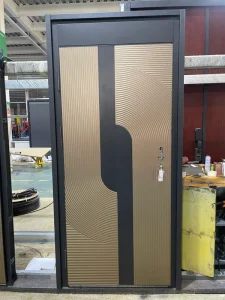 Cast Aluminum Front Entry Security Door with Waterproof, Thermal Insulation, and Soundproofing