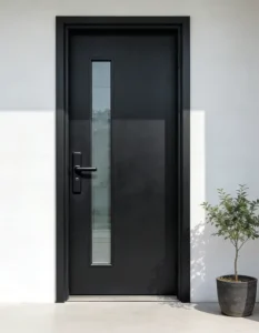 Cast Aluminum Glass Front Entry Security Door Waterproof Anti-Rust for Villa Interior Commercial Use