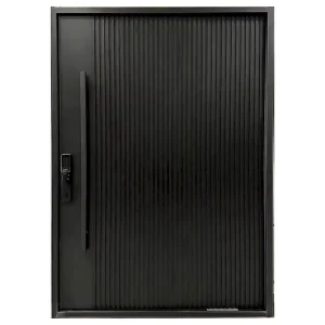 Cast Aluminum Security Door Multi-Point Lock Anti-Pry Thick Panel Burglar-Proof Villa Double Entrance Gate